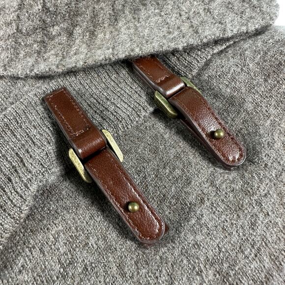 Ellen Tracy Sweater Extra Fine Merino Wool Cowl Neck Tan Brown Womens XL Office - Picture 5 of 16